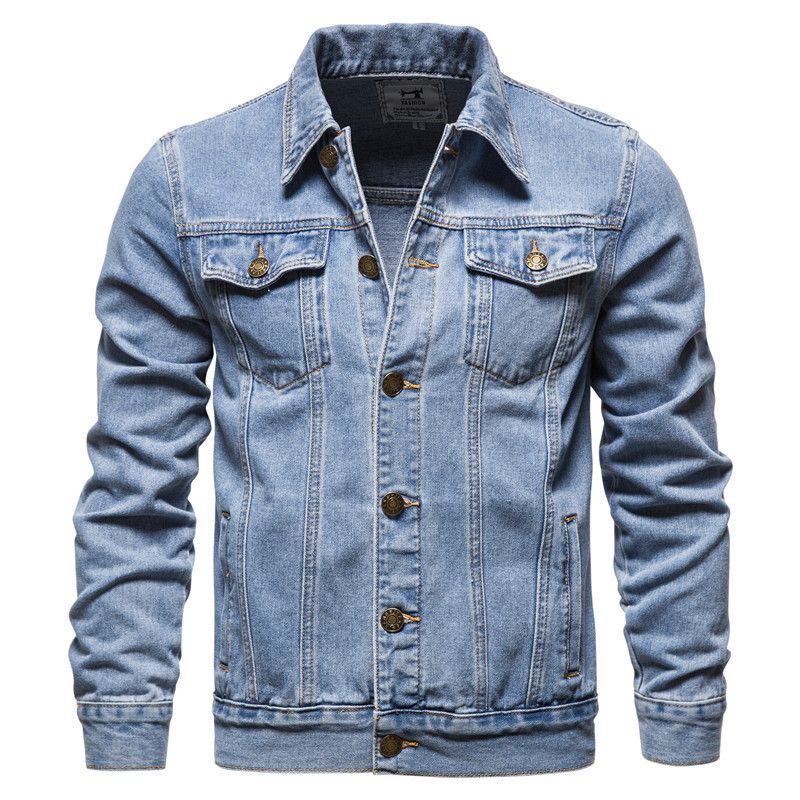 2024 Herbst und Winter neue Slim Fit Denim Herren Plus Size modische lässige Strickjacke Herren_voghion.com