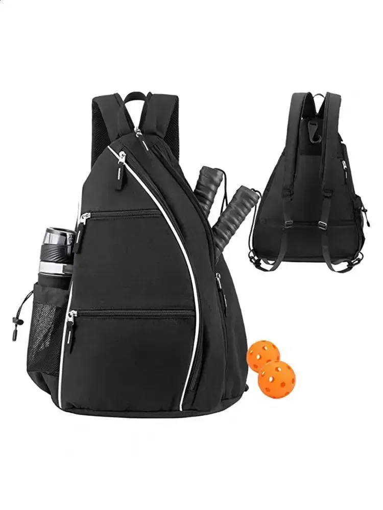 Ball Functional Sports Multi Pocket Pick Paddle Backpack Tennis Shoe Bag 250818_voghion.com