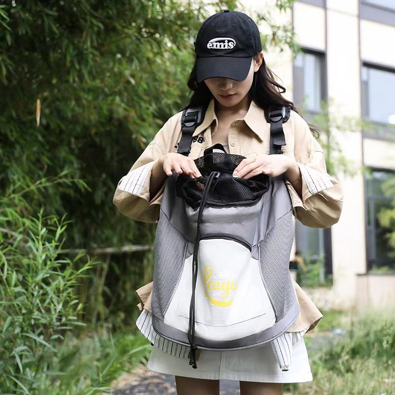 Cross-Border Spring Summer Large Capacity Dog All-Season Breathable Chest Outing Bag Cat Carrier Pet Backpack_voghion.com