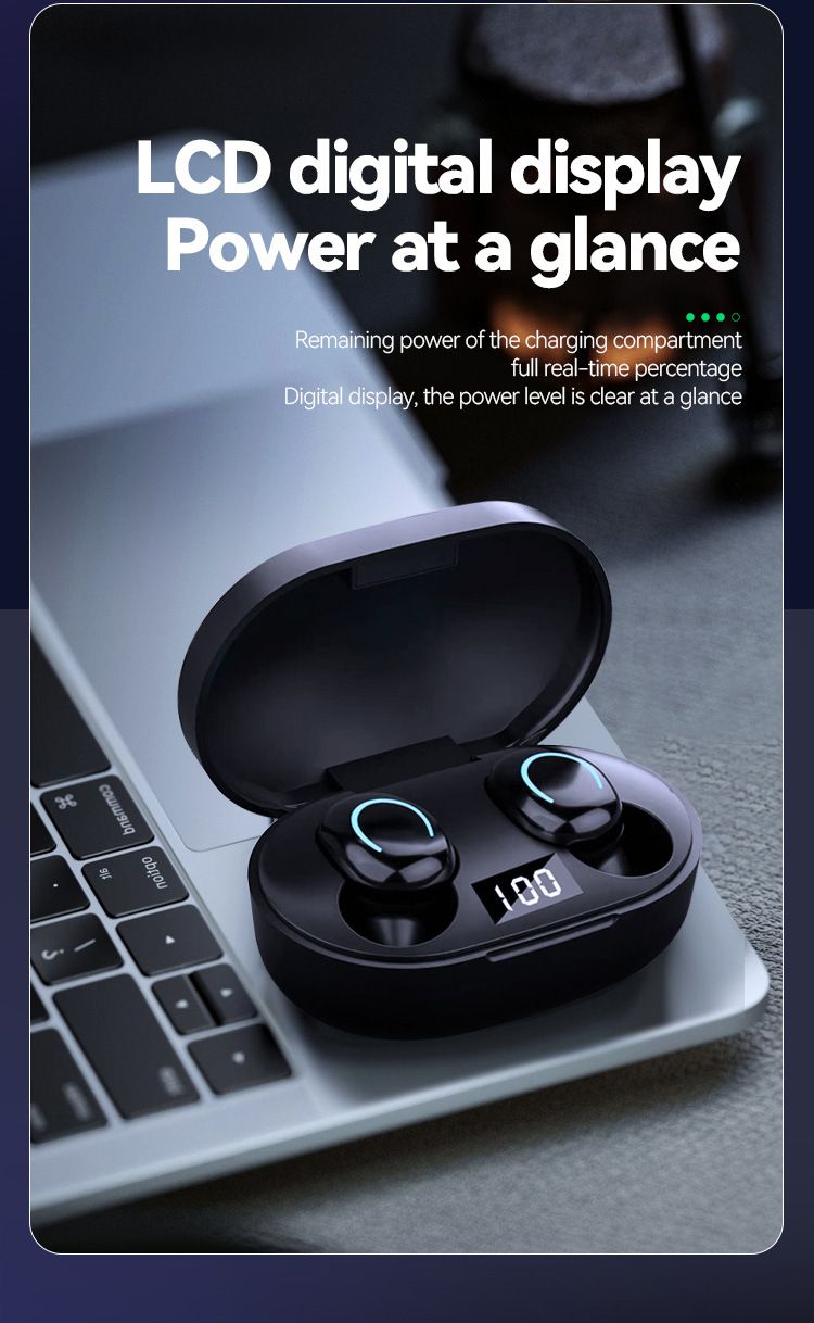 Nuovo X12 Auricolare Bluetooth wireless Display digitale 5.3TWS Mini auricolari Auricolari sportivi Auricolare Bluetooth in-ear_voghion.com