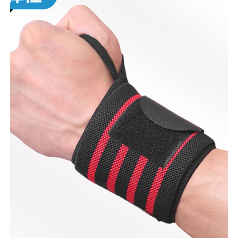 Elastik Sıkıştırma Halter Spor Bilek Bandı Sarma Bilek Desteği Erkekler ve Kadınlar İçin Burkulmaya Karşı_voghion.com