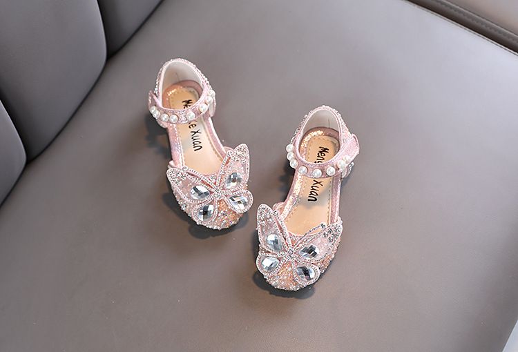 Kleine und große Kinder Tanzschuhe Einzelschuhe Showschuhe Prinzessin Lederschuhe Schleife_voghion.com
