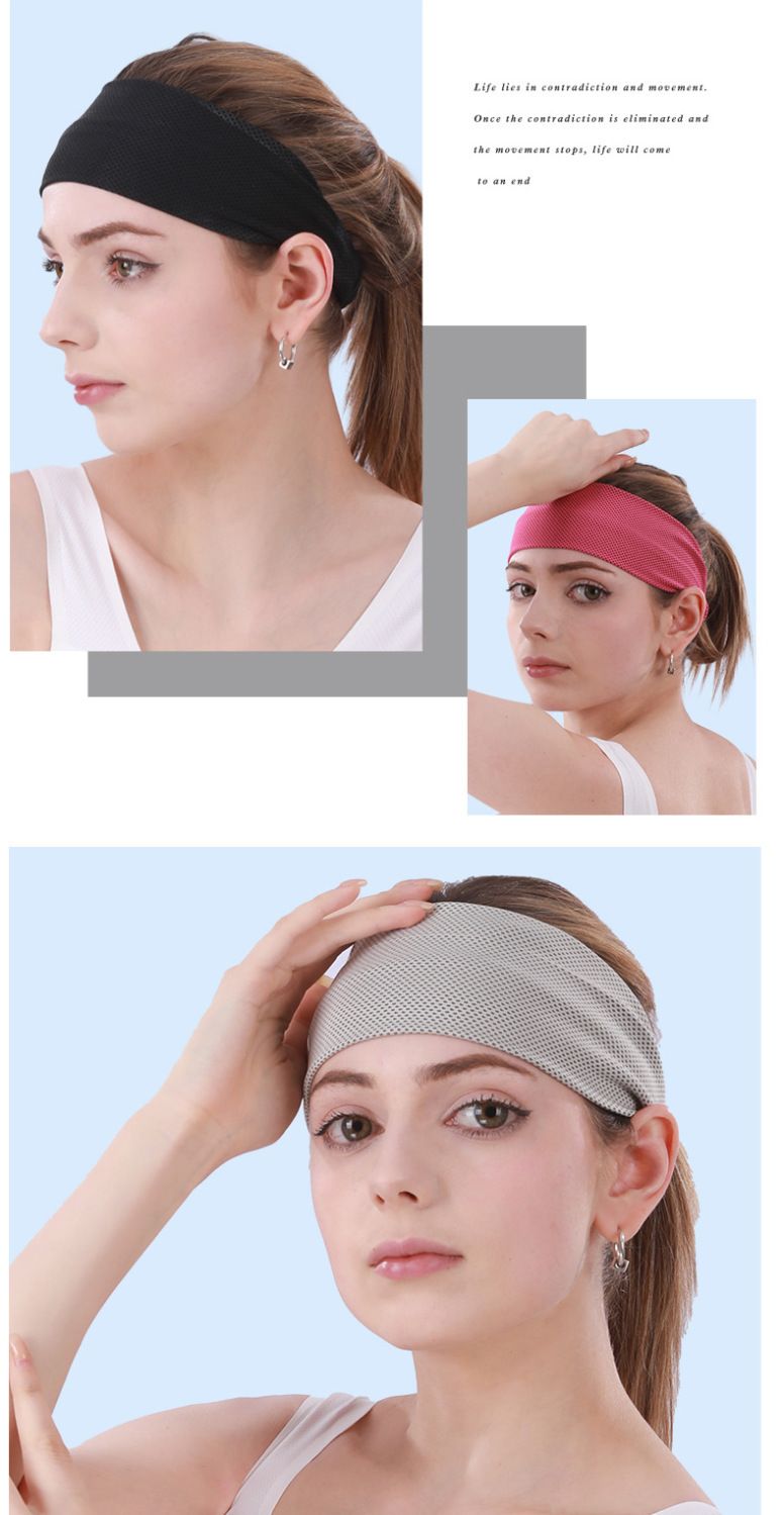 Kühlendes Sport-Stirnband für Damen und Herren, Laufschweißableitendes Stirnband, Yoga-Fitness-Schweißband, Schweißabsorbierend_voghion.com