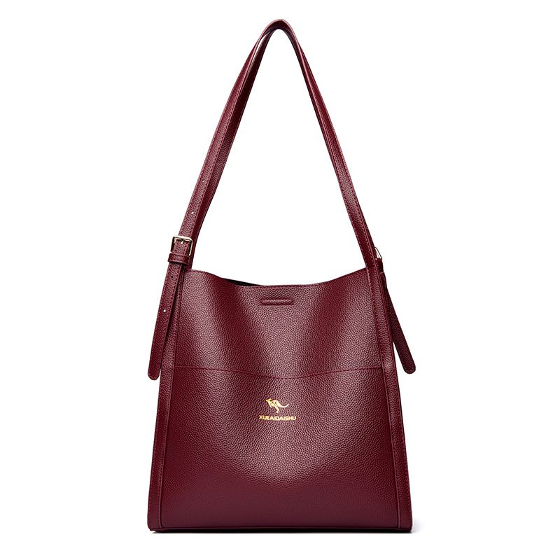 2024 New Leather Bucket Shoulder Women Purses Fashion Underarm satchel Messenger Bag For Shopping Large Capacity Tote_voghion.com