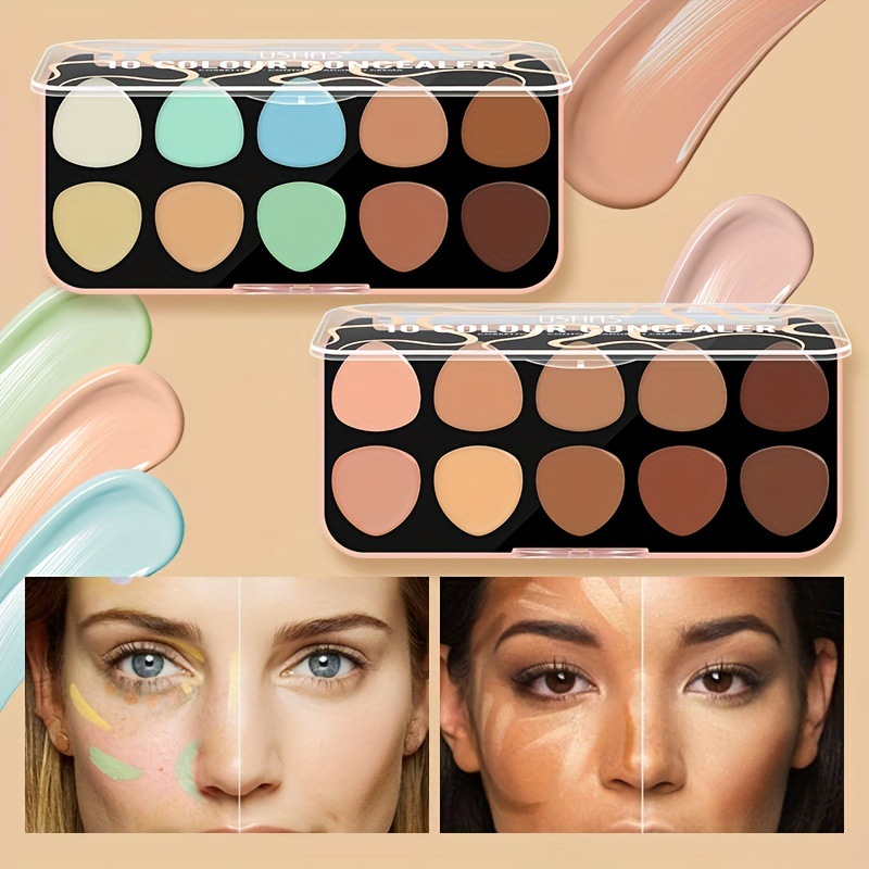 (Displaybox) USHAS Make-up 10 Farbtablett, Concealer ES4190B_voghion.com