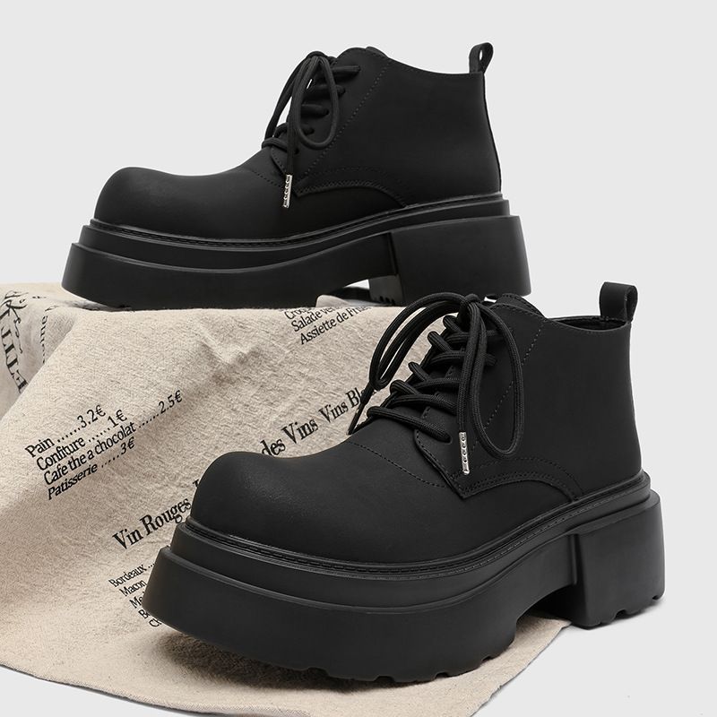 Kurze Martin-Stiefel mit dicker Sohle Trendy Retro Kurze Stiefel für Herren_voghion.com
