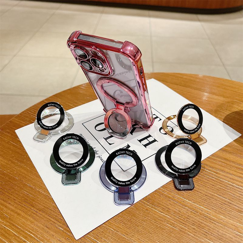 Supporto universale per telefono ad anello con impugnatura e cavalletto per Magsafe magnetico per iPhone 12 13 14 15 Pro Max Samsung Xiaomi Plating_voghion.com