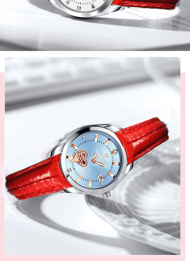 Reloj de cuarzo con calendario estilo cinturón para mujer luminoso de aleación_voghion.com