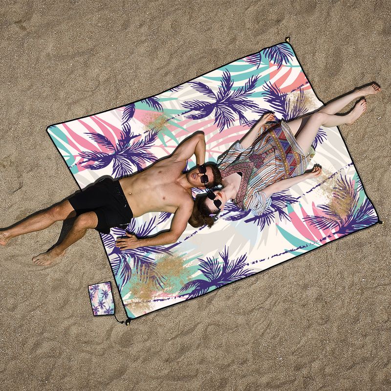 Tappetino da picnic stampato per esterni - Impermeabile, resistente a sabbia e vento (150x200 cm, pieghevole, leggero, per spiaggia, campeggio e viaggi)_voghion.com