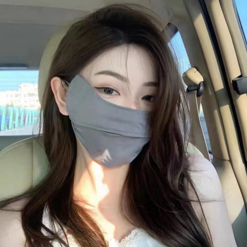 Maschera solare Ice Silk, nuova maschera estiva traspirante ultrasottile per lo sport, protezione UV tridimensionale per gli occhi_voghion.com