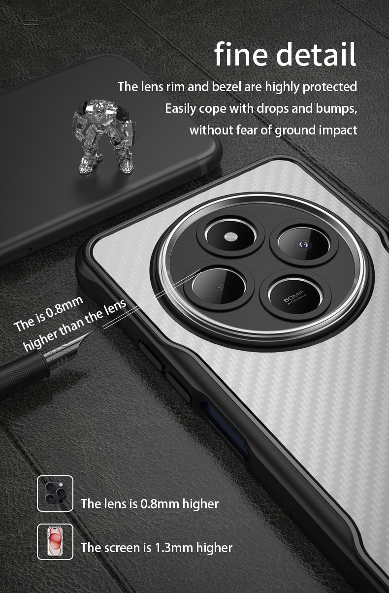 The Magnetic Wireless Phone Case Is Suitable For Protecting The Redmi 14C/Redmi 14C Mobile Phone From Drops._voghion.com