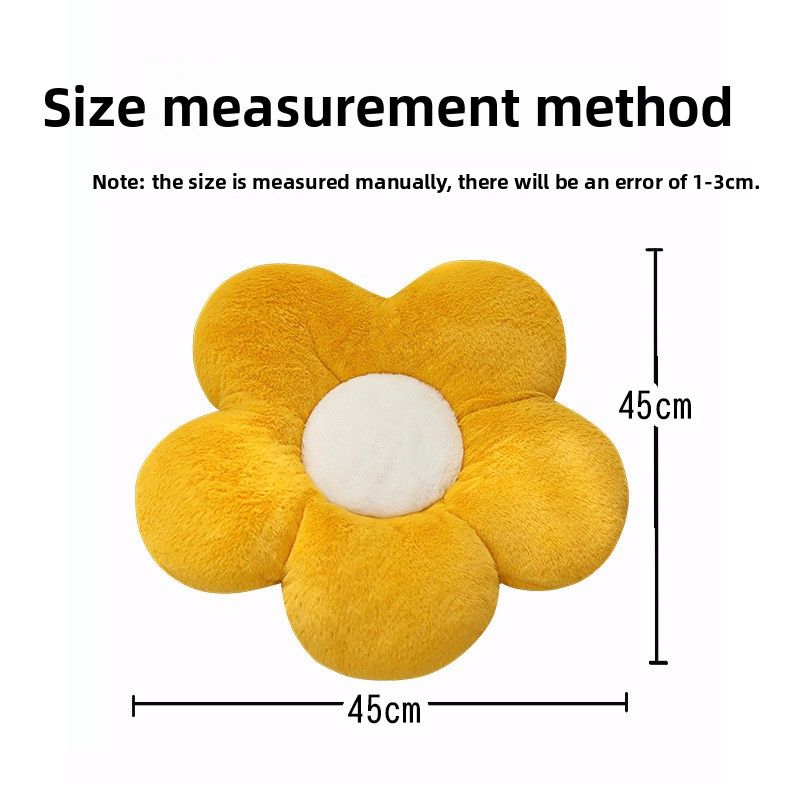Cuscino a forma di fiore con petali di girasole, per ufficio, sedia da studente, cuscino per camera da letto, pavimento in tatami_voghion.com