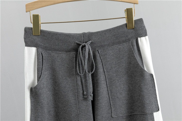 large size fashion temperament suits for women in spring and autumn new casual knitted two-piece suits_voghion.com