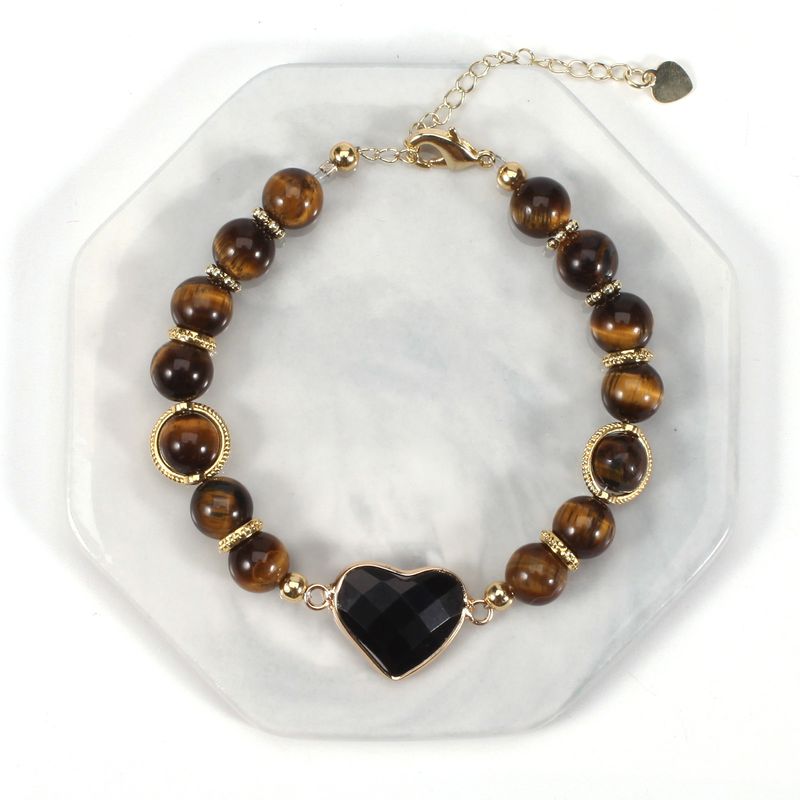8 cm-es Eye Love Natural karkötő női egyszerű retró faroklánc állítható_voghion.com