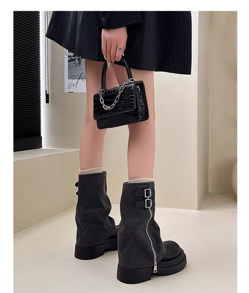 Stivali alti con tacco grosso, nuovi stivali bassi autunno/inverno 2025, eleganti e versatili_voghion.com