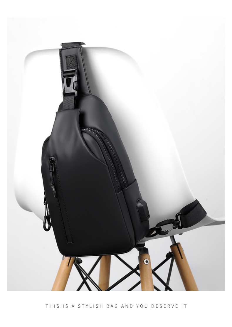 Borsa a tracolla da uomo nuova, capiente e adatta per l'esterno, borsa da petto da uomo, borsa a tracolla alla moda, semplice e alla moda_voghion.com