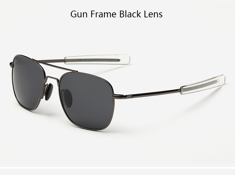 Mode Schwarz Amerikanische Armee MILITÄR Polarisierte Pilot Sonnenbrille Herren Marke Amerikanische Optische Polarisierte Sonnenbrille Oculos_voghion.com