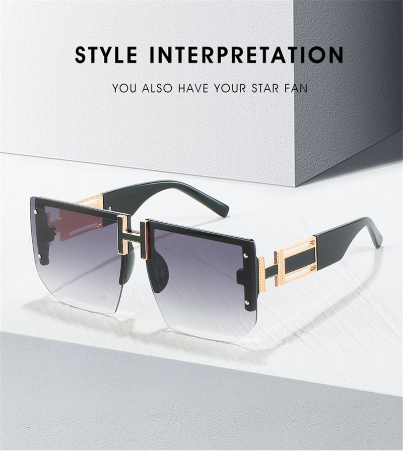 Mode Neue Mode Vintage Quadrat Sonnenbrille Für Frauen Männer Marke Retro Overside Rahmen Brille Fahren Polarisierte Brillen UV400_voghion.com