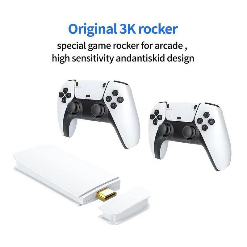 Wireless Dual-Handle Game Console M15 - 64GB Memory, HDMI Output, 2-Player Gaming, Compatible With TV & PS1 Arcade Games_voghion.com
