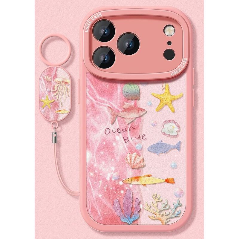 Coque de protection intégrale en silicone compatible avec Apple iPhone 17 Pro, résistante aux chocs, motif poisson sous-marin_voghion.com