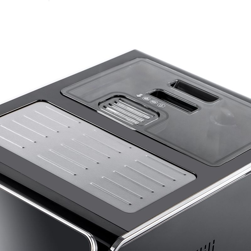 Machine à café expresso automatique avec fonction vapeur - Capacité 10 tasses, corps en acier inoxydable, fonctionnement simplifié_voghion.com