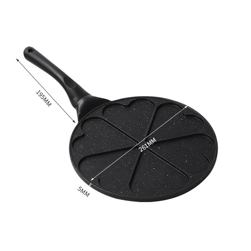 Huishoudelijke pan met platte bodem en antiaanbaklaag, creatieve poreuze koekenpan, barbecuepan, huishoudelijke aluminiumlegering, kookgerei_voghion.com