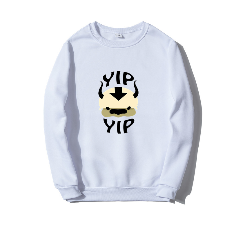 Nouveau sweat polaire lâche vêtements de rue haut automne col rond pull à capuche pull pour hommes_voghion.com