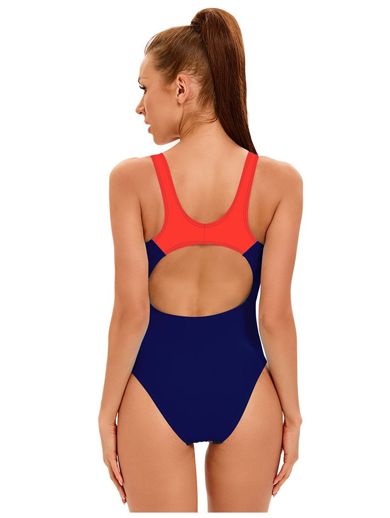 Maillot de bain une pièce sexy dos nu pour femme, style conservateur, style triangle_voghion.com