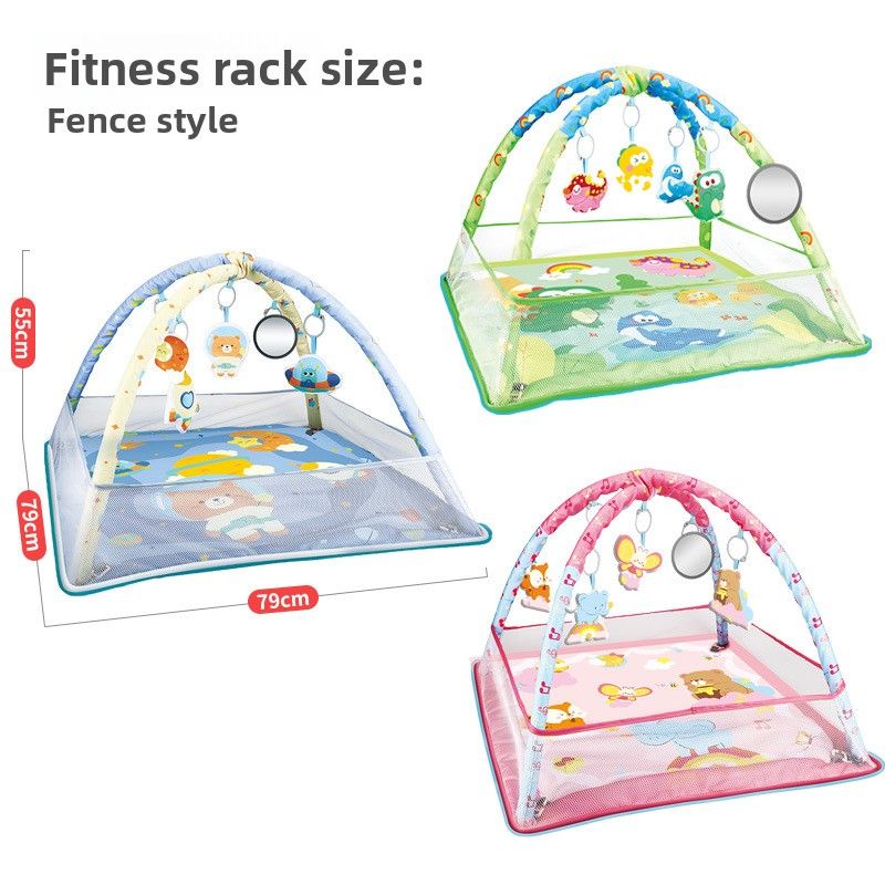 Baby Fence Fitness Rack Toys 0-1 Years Old Newborn Baby Ocean Ball Climbing Mat Floor Mat_voghion.com