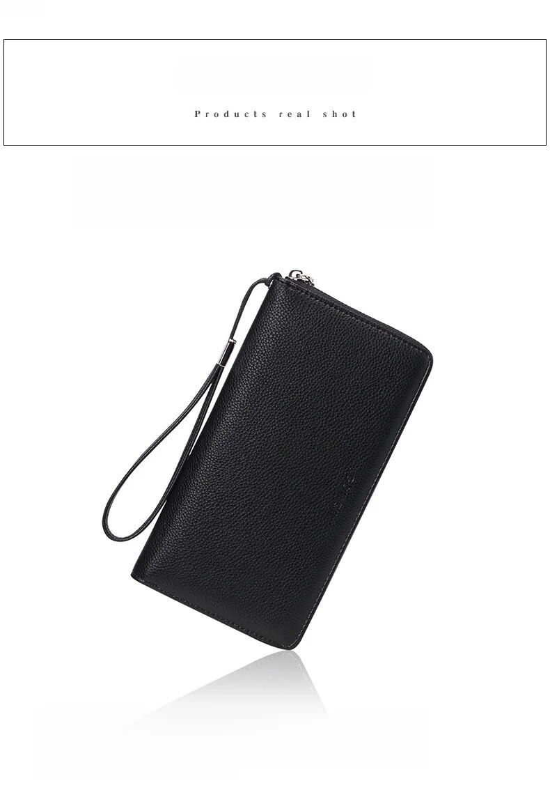 RFID anti-theft brush PU large capacity long women's multi card wallet_voghion.com