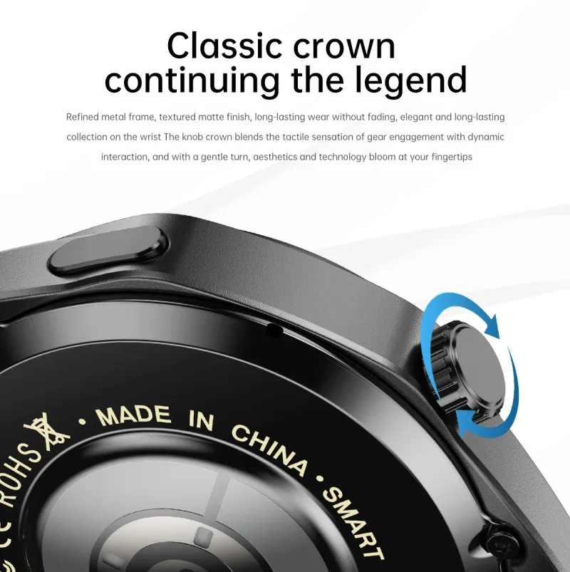 2025 GT5 PRO Smart Watch Herren für HUAWEI Watch 5 Pro AMOLED HD-Bildschirm Bluetooth-Anruf GPS-Flugbahn NFC-Kompass SmartWatches Neu_voghion.com