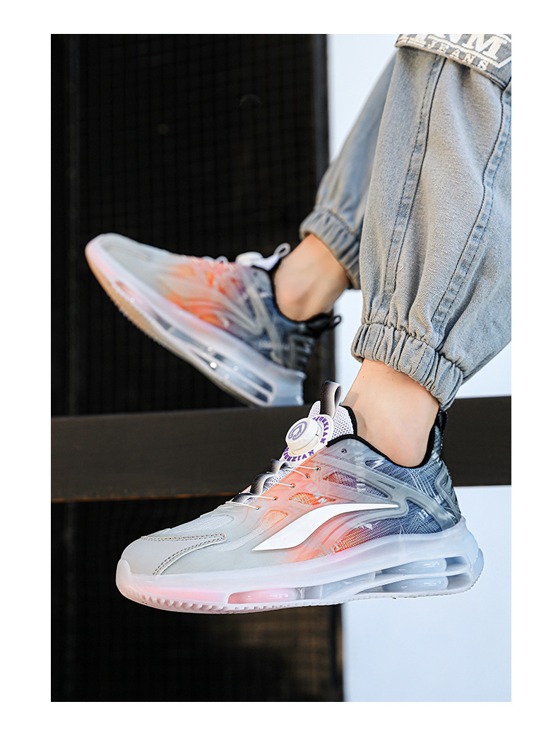 Pulsante rotante Uomo Inverno Nuovo Doppio strato Cuscino d'aria Ammortizzante Corsa Versatile Sport e_voghion.com