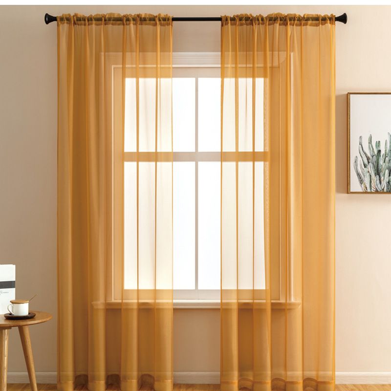 Transparente Vorhänge aus Polyester – Fenstervorhänge mit Stangentasche und Ösen oben (213,4 x 244,8 cm, lichtfilternd, wärmeisoliert, knitterfrei)_voghion.com