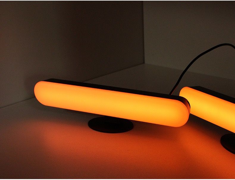 Gaismas pikaps Uzlabots USB uzlādējams modelis Ziemassvētku rotājums Galdvirsma RGB gaismas josla Mūzikas ritms Nakts gaisma_voghion.com