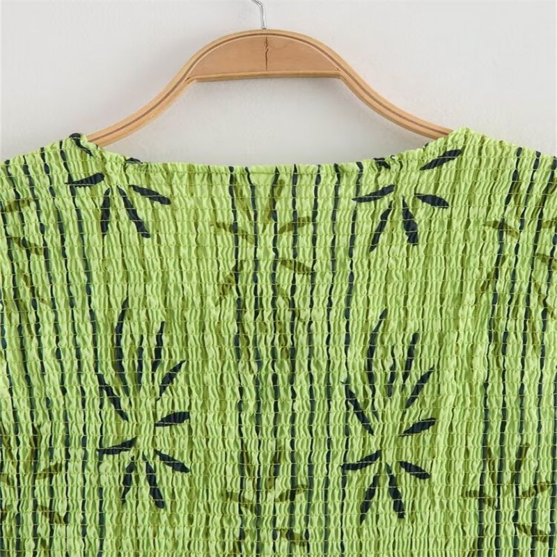 Women's Clothing Fashion Printed Round Neck Sleeveless Lace Up Vest Top Casual Street Style Trousers Suit_voghion.com