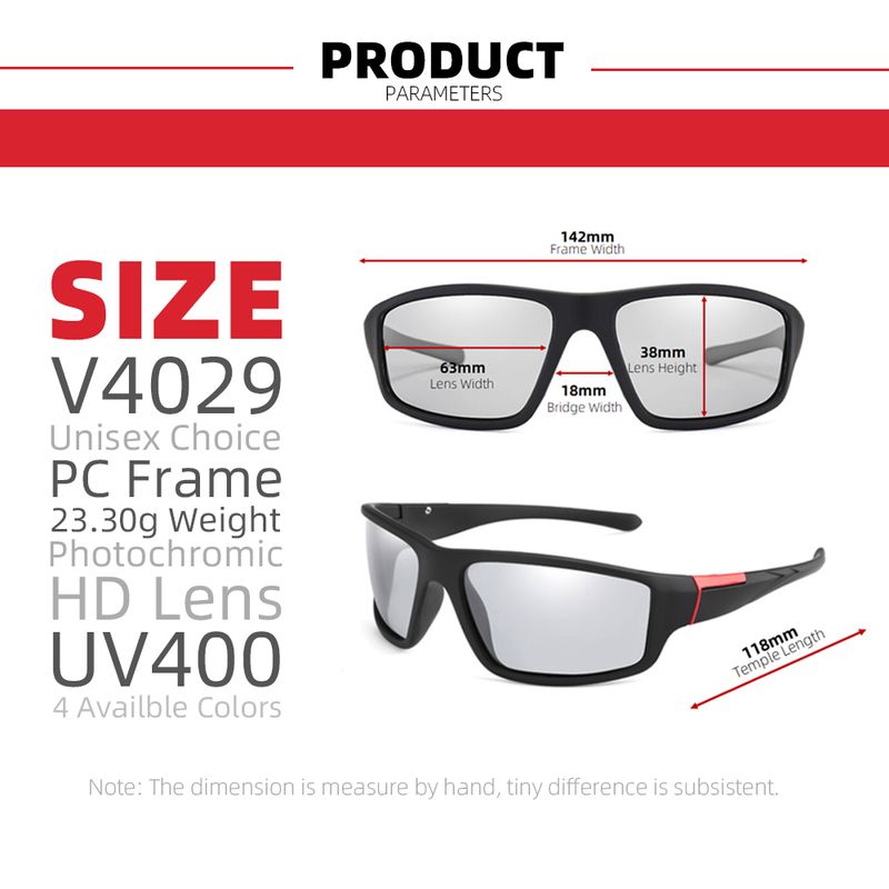 Nye Vivibee menn fotokrom svart sportsbriller kvinner fargeendring polarisert kjøring 2024 misfarging solbriller_voghion.com