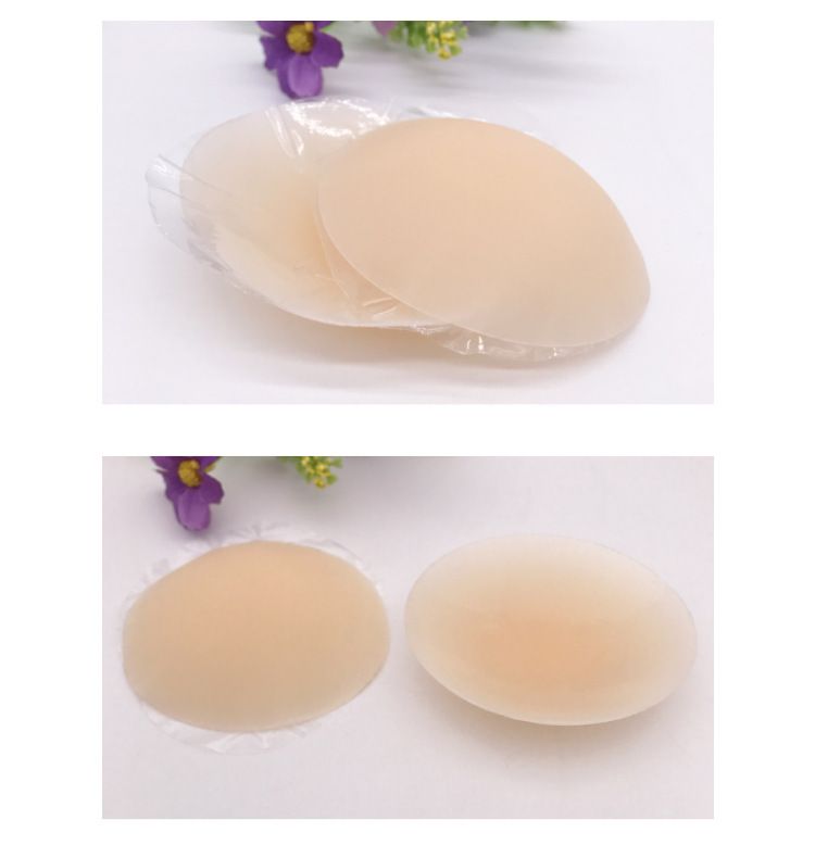 Adesivo in emulsione di silicone solido Adesivo per capezzoli in silicone antiurto Adesivo per il petto invisibile traspirante estivo ultrasottile impermeabile per il nuoto_voghion.com