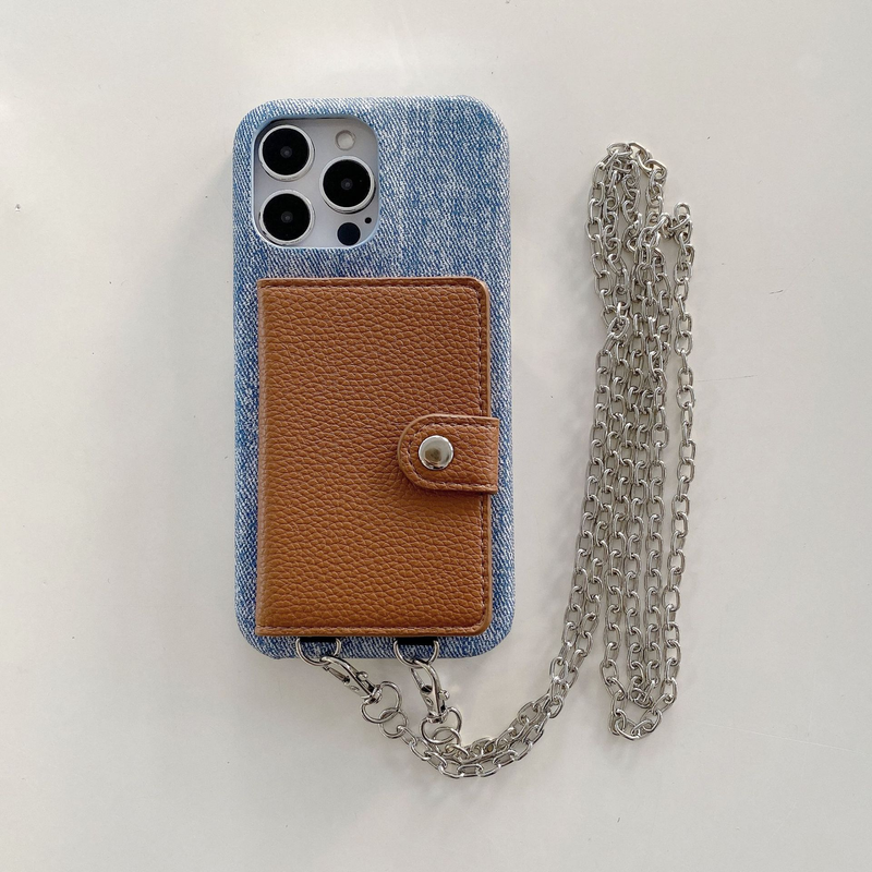 Mobile phone case pattern suitable for Apple 15 left and right card crossbody mobile phone case iphone14promax protective cover_voghion.com