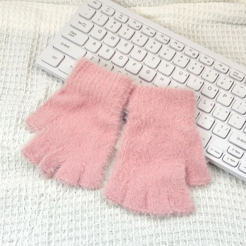 Bestseller: Klassische Halbfinger-Klappmütze, warm, für Herbst und Winter, fingerlos, zum Reiten, Schreiben, einteilig, Dropshipping, Plüsch_voghion.com