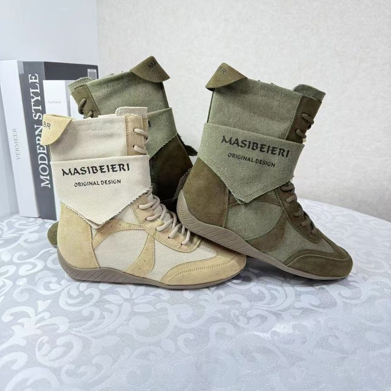 Nouvelles bottines de randonnée respirantes Martin pour femmes, été 2025, semelle épaisse et fine, style désertique_voghion.com