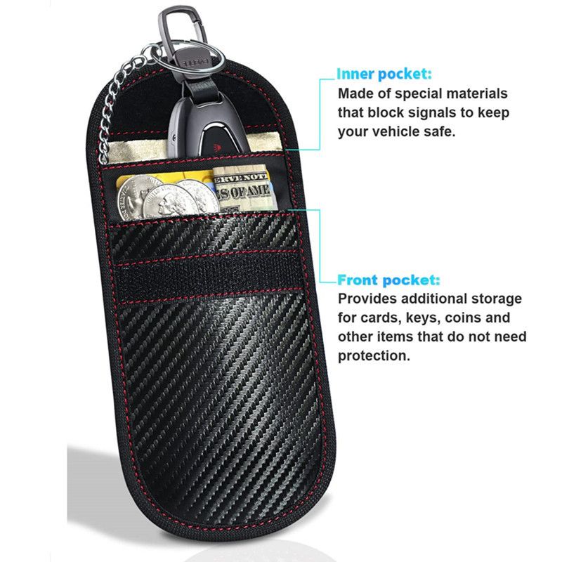 Mobile Phone Signal Car Key Anti-Magnetic Anti-Theft RFID Blocking Storage Bag_voghion.com