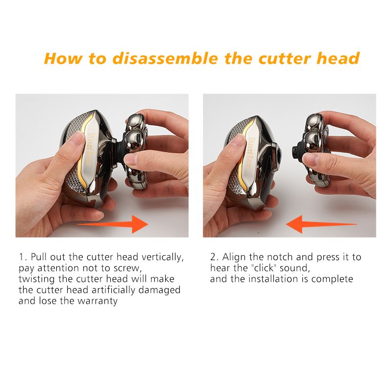 7D 5 In 1 Mens For Wet & Dry Waterproof Bald Head Shaver Electric Shavers Men_voghion.com