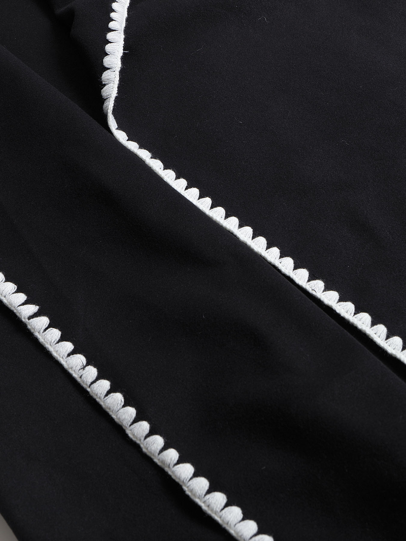 Damkläder Höst och vinter Dam dubbelsidig ylle långärmad flätad lapel lång kappa lös vindjacka_voghion.com