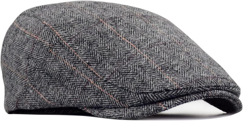 Barret Flat Schirmmütze für Damen/Herren, Gatsby Newsboy Cap, Baskenmütze, Golfermütze, Herbst/Winter 55–59 cm_voghion.com