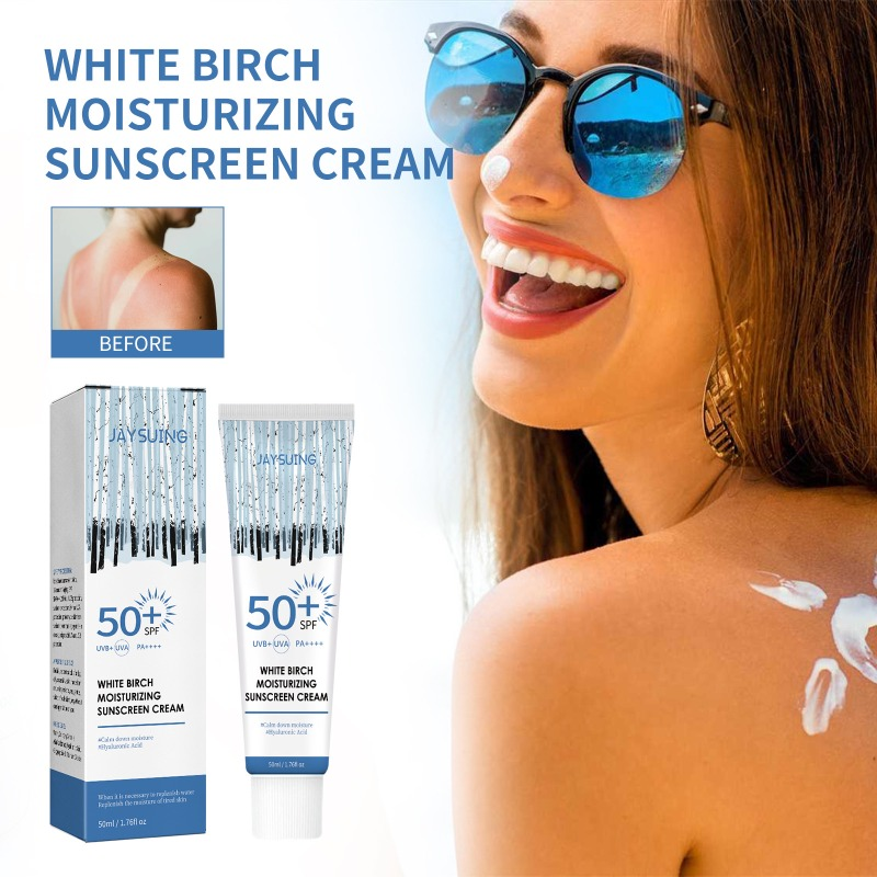 Spf50 + protector solar hidratante, protección de la piel, maquillaje refrescante, crema de protección solar, protección solar Facial resistente a los rayos UV, nuevo_voghion.com