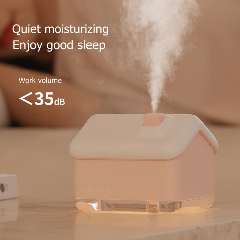 300ml USB Ultraschall-Luftbefeuchter Schnee Haus Nebel Maker Fogger mit Bunte LED Licht Mini Heavy Fog Auto Aroma Diffusor_voghion.com