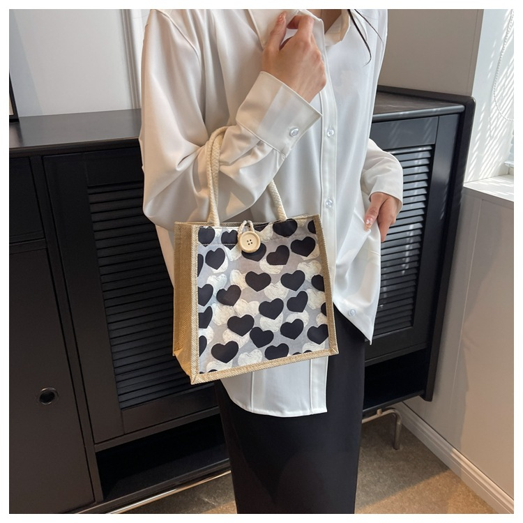 Ny hett säljande fräsch och söt pendling mångsidig handväska för japanska tjejer som bär kärlekslinneväska_voghion.com