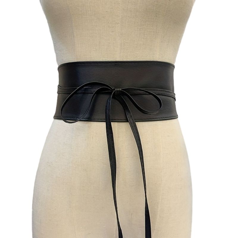 HOT Self Tie Bowknot Corset for Women Banquet Party Dress Body Shaping Girdle Belt_voghion.com