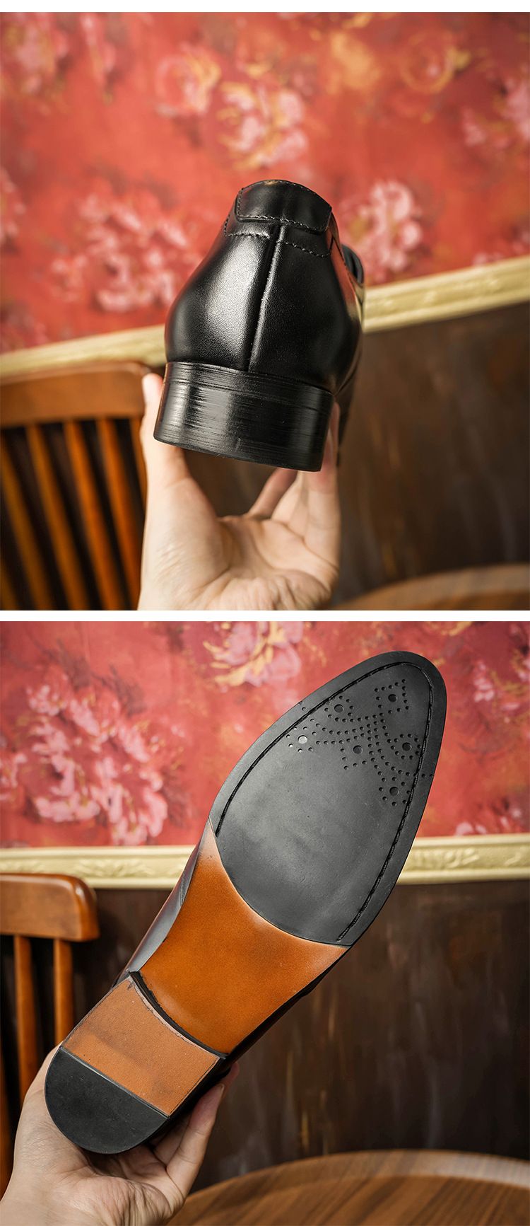 Voyage Factory In Stock Business Brogue Men's New British Style Pointed Leather Men Derby Wedding Shoes_voghion.com