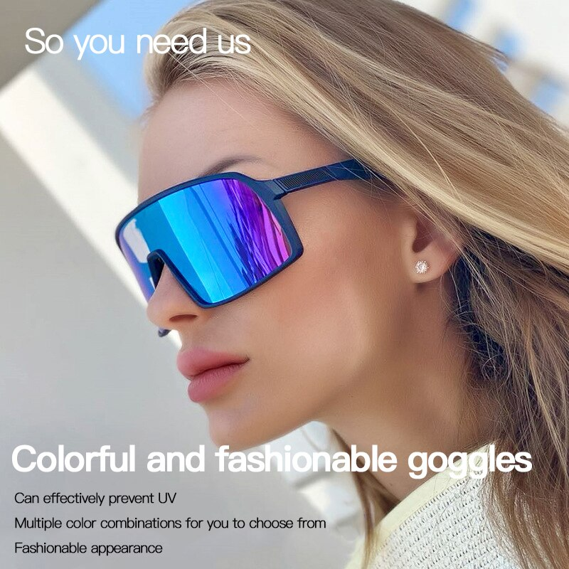 Sunglasses New Polarized Sports Sunglasses Female European Fashion Bicycle Riding Sunglasses Outdoor Fishing Glasses_voghion.com